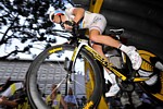 Kim Kirchen w�hrend der ersten Etappe der Tour de France 2009